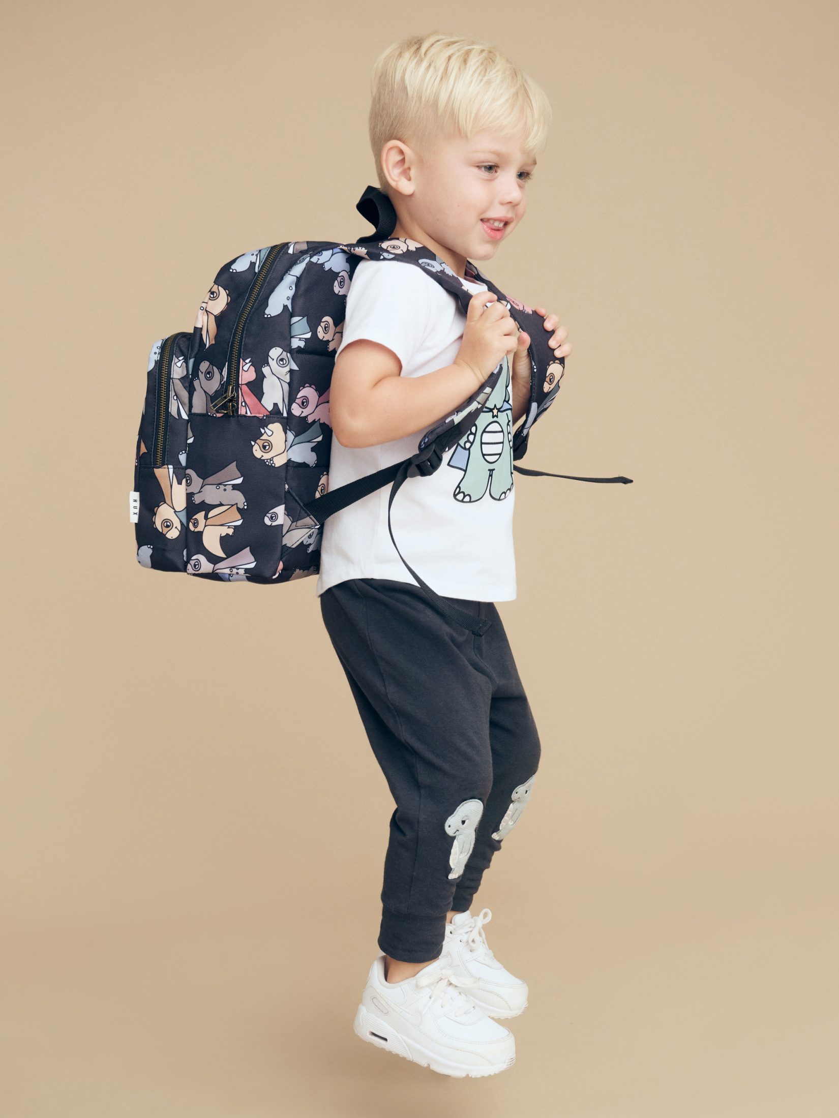 Babyhug Rock Star Kids Small 1 Day Trip  Trolley Bag Dino Print - 18 Inches