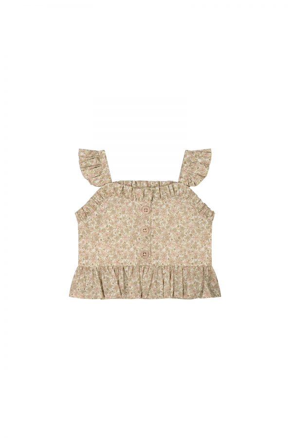 Organic Cotton Gemima Top - Chloe Floral