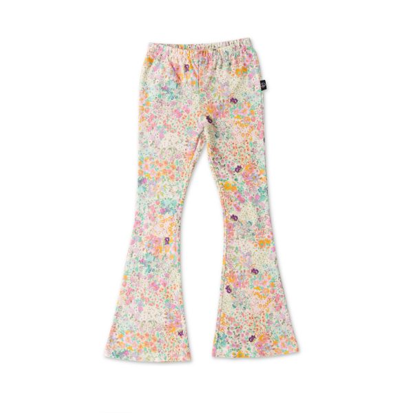 Little Bit Ditsy Organic Cotton Flare Leggings