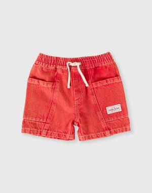 Noah Denim Pocket Shorts | Red Apple