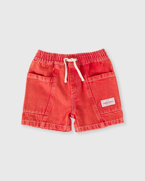Noah Denim Pocket Shorts | Red Apple