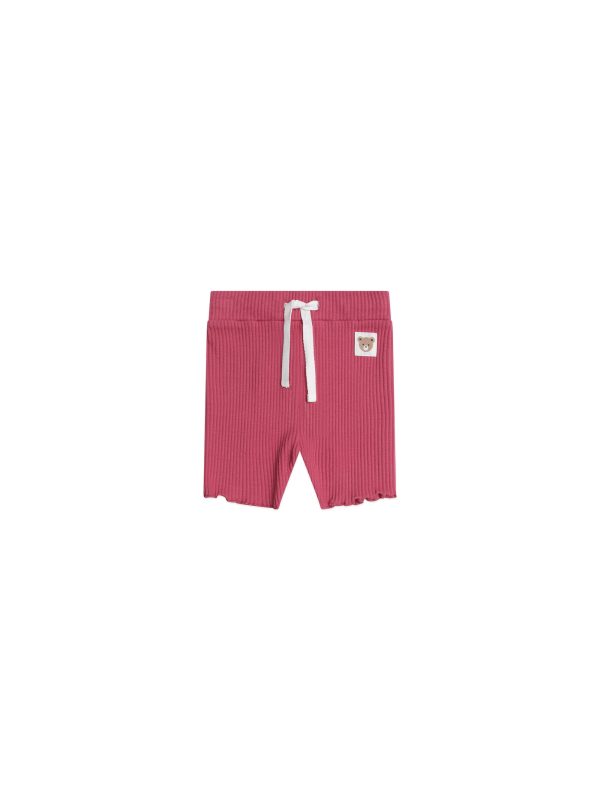 Cherry Rib Bike Shortie