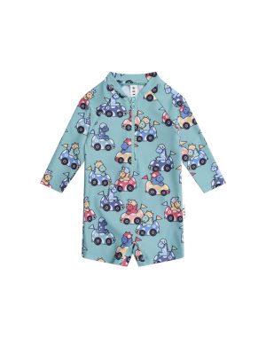 Racer Dino Swimsuit Shortie