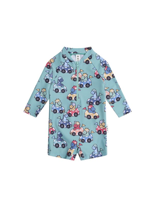 Racer Dino Swimsuit Shortie
