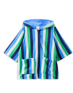 Stripe Terry Towelling Cover Up