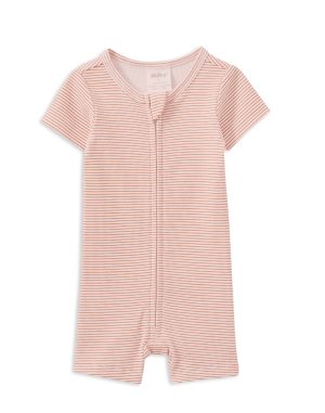 Caramel Rib Zip Romper