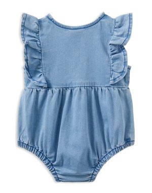 Denim Frill Playsuit