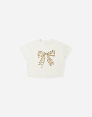 Boxy Tee | Bow | Natural