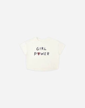 Boxy Tee | Girl Power | Ivory