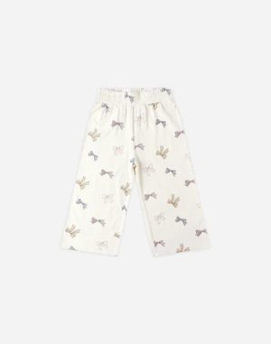 Wide Leg Pant | Bows | Natural